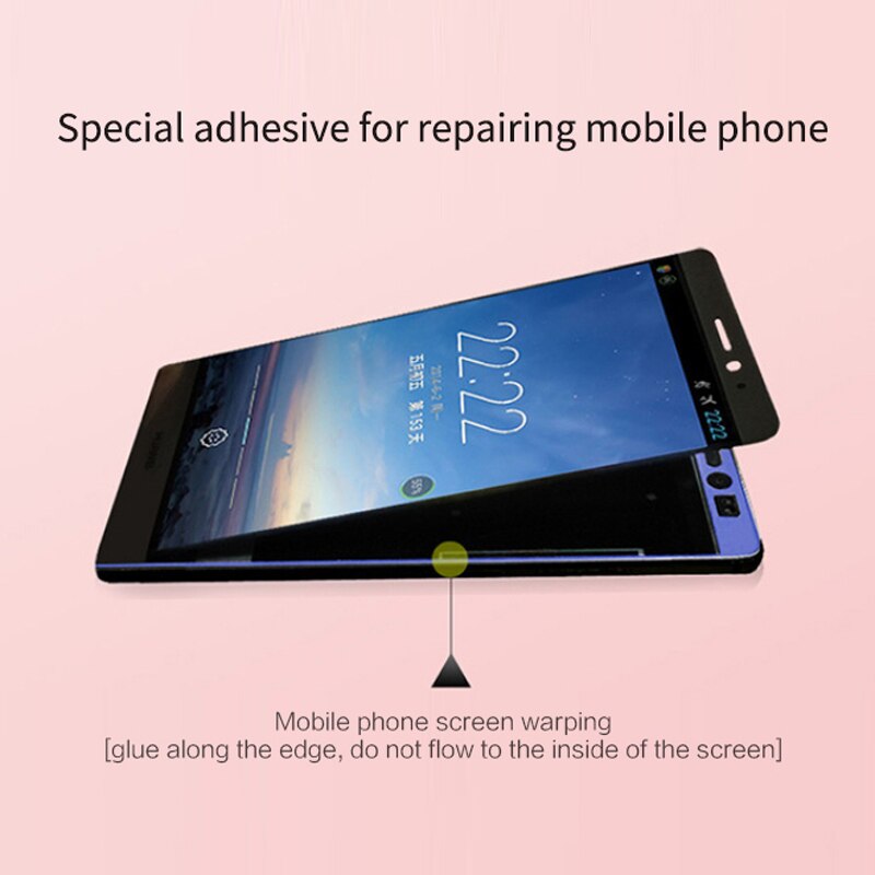 Pegamento para pantalla de teléfono, adhesivo para reparación de cristal, multiusos, transparente, pegamento fuerte semifluido, T9000, joyería de cristal