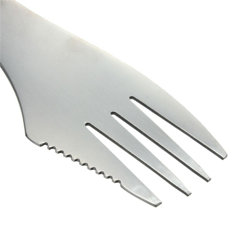 1pc udendørs picnic gadget 3-in 1 gaffel ske bestik picnic redskaber