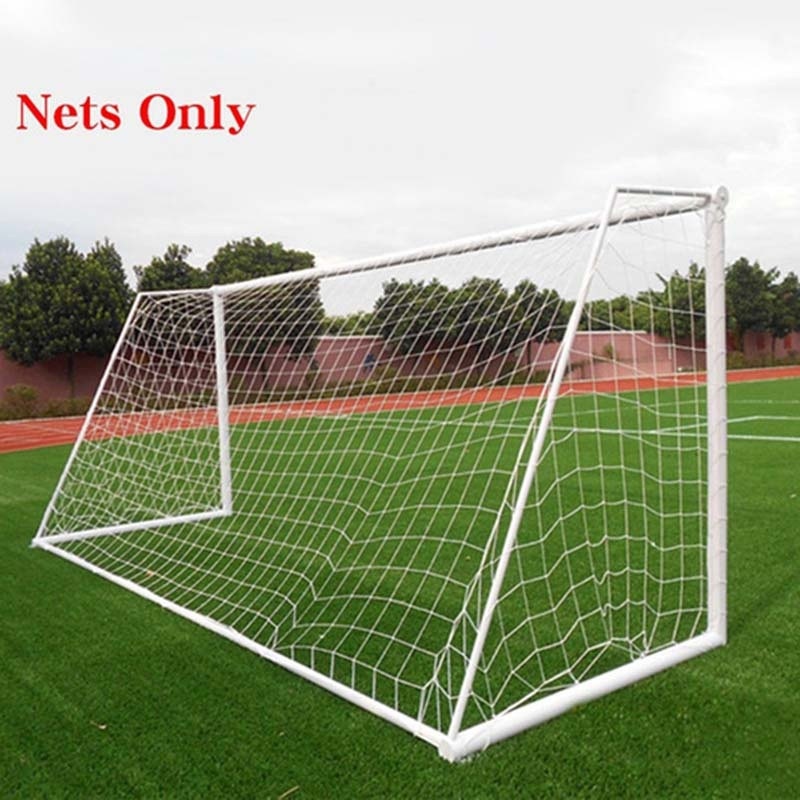 Fodboldmål net fodboldnet polypropylen mesh til porte træning postnet kun i fuld størrelse net 4 s