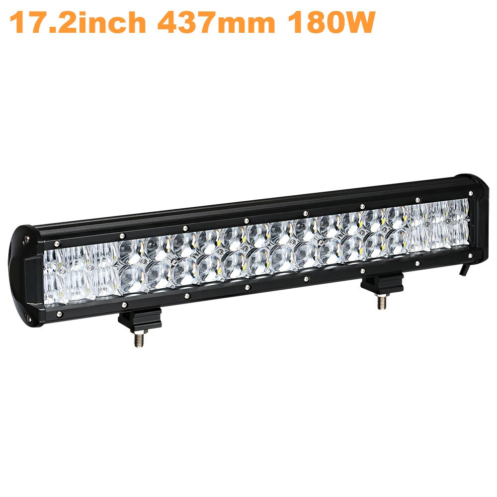 Weketory 4 6,5 4 9,3 12 17 pulgadas 30W 60W 90W 120W 180W 5D Barra de luz LED de obra para Tractor Boat OffRoad 4WD 4x4 camión SUV ATV 12V 24v