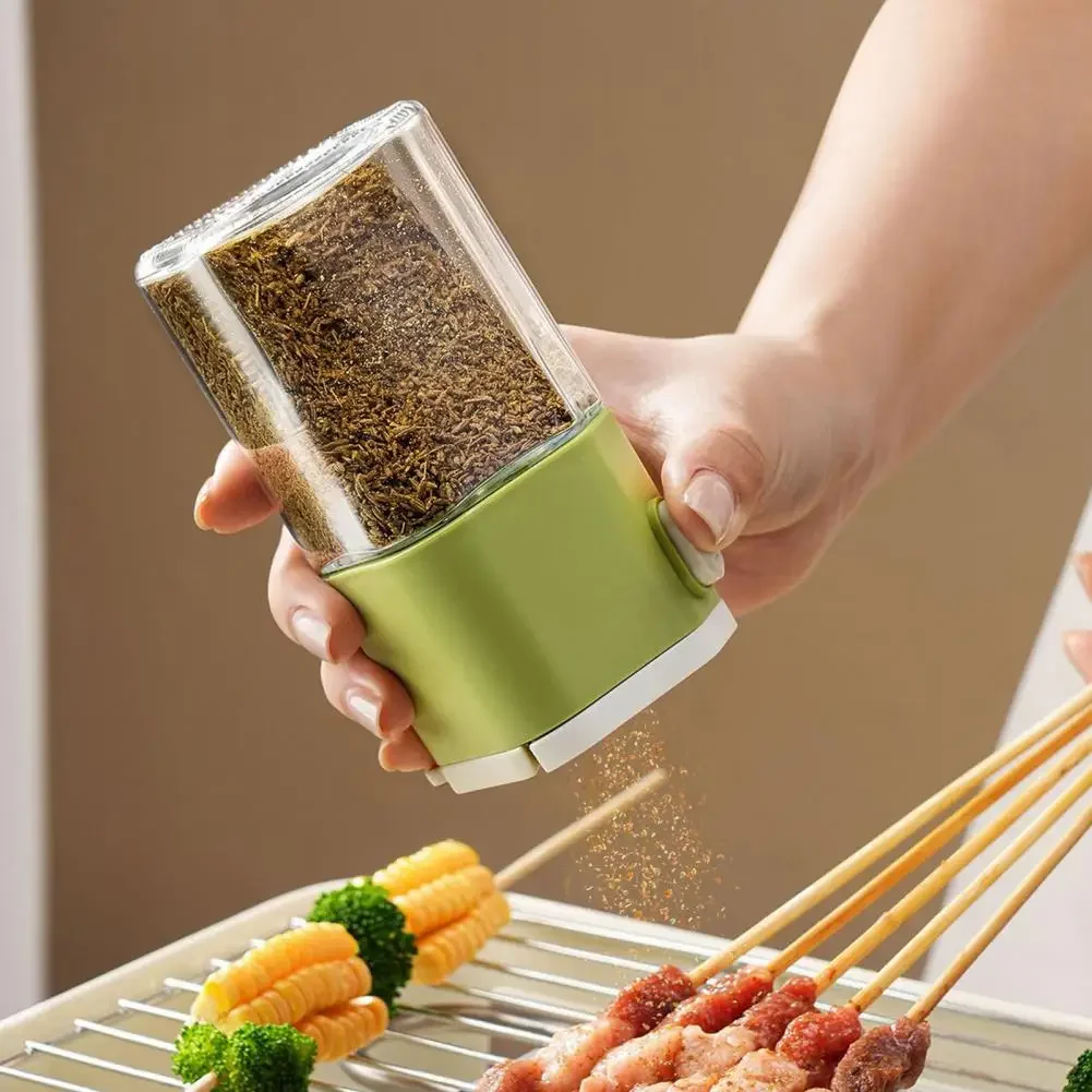 Seasoning Jar, Glass Salt Jar, Seasoning Box Sealed Kitchen Seasoning Bottle, Moisture-proof Quantitative Sugar Seasoning Bottle