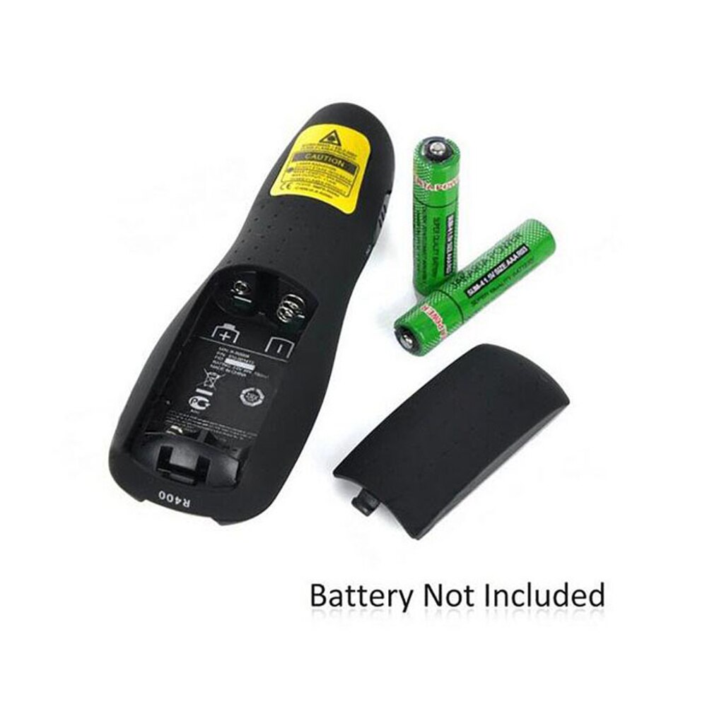Puntero inalámbrico USB PowerPoint para presentador, mando a distancia PPT, bolígrafo para presentaciones PowerPoint teacher R400
