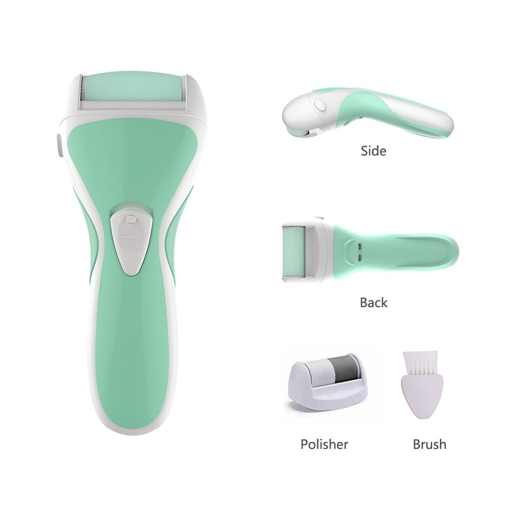 Eternity 2 in 1 Electric Foot File Grinding Foot Exfoliating Foot Care Pedicure Machine Skin Remover 2 Replacement Roller Heads