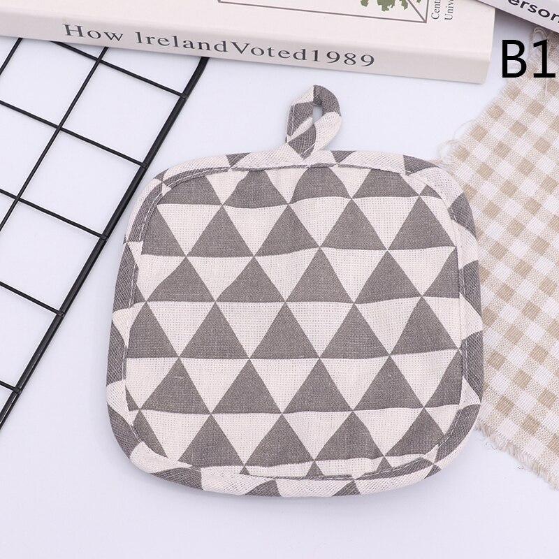 Gants de cuisine antidérapants en coton, à la , pour four à micro-ondes: B1