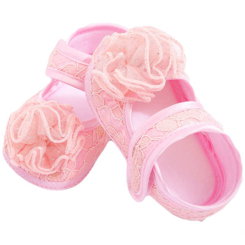 Zomer Baby Meisjes Schoenen Mode Effen Kleur Prinses Kant Bloem Schoenen Zachte Tong Peuter Casual Schoenen Voor 0-1 jaar Oude: 1 / 12
