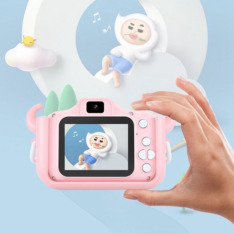 X5S Children's Camera Cute Toy Cat Mini Digital Camera IPS Screen Education Toys For Kids Camera for Children Birthday