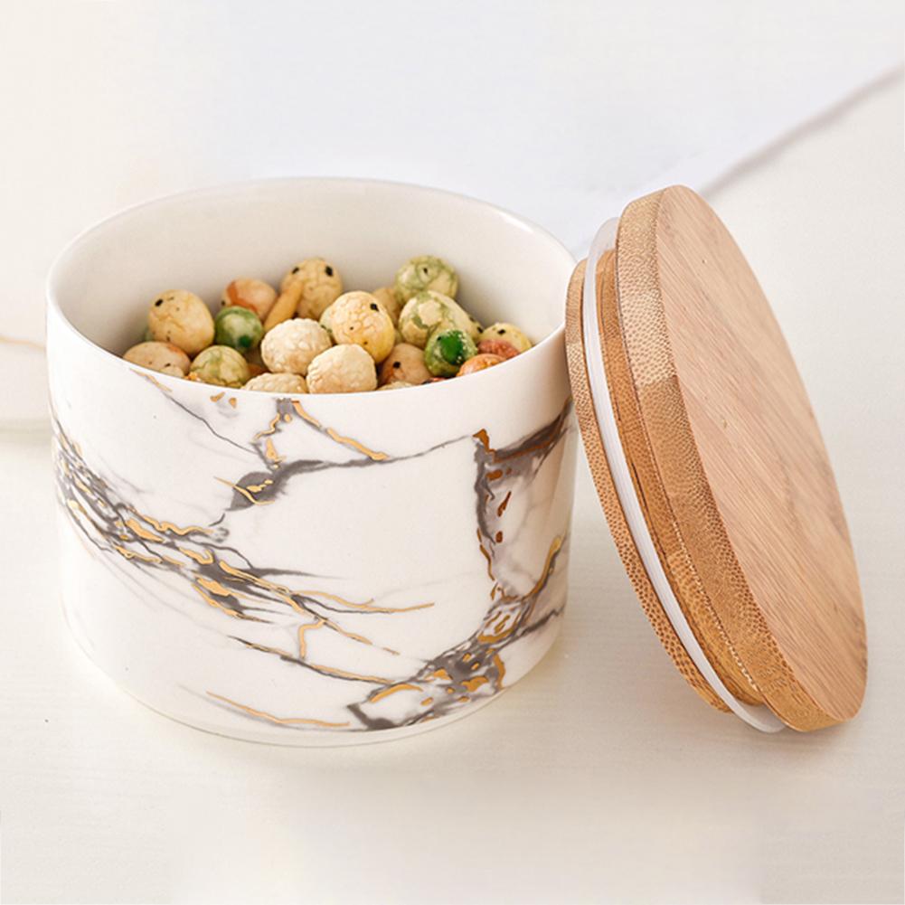 Tarro de café en grano, botella de almacenamiento sellada, tarro de cerámica, tarros de caramelo, caja de té, contenedor de granos de comida, organización de especias de cocina, Gadget