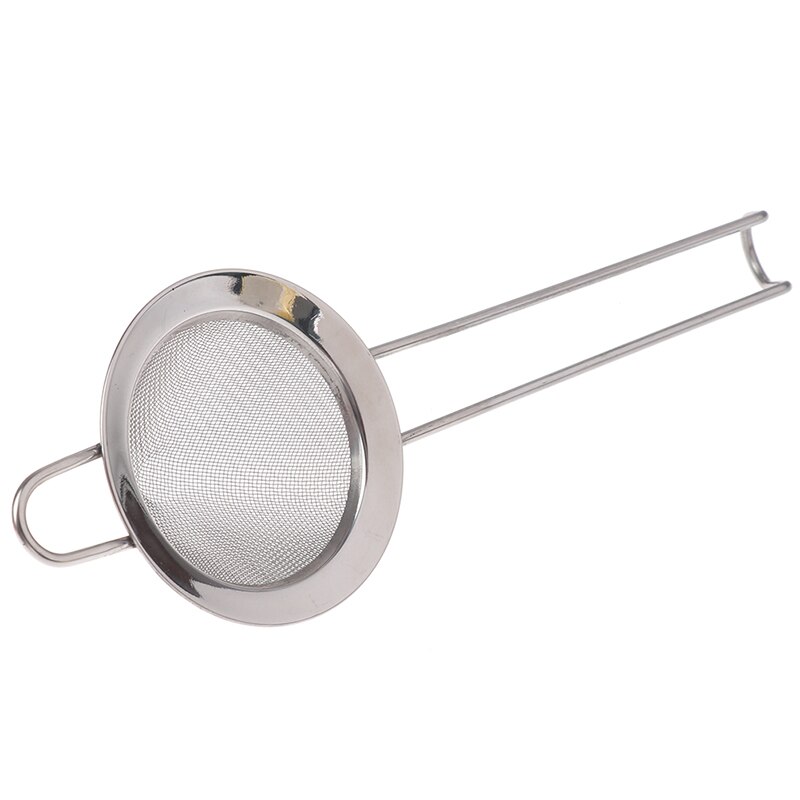 1PC fino de acero inoxidable Filtro de malla de filtro de gran para eliminar partes de jugo de colador Julep Bar herramienta 8x21.5cm: Plata