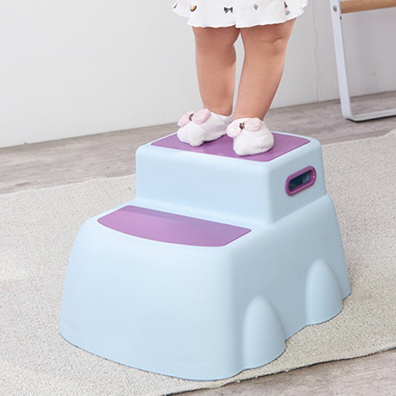 Escabeau Double hauteur pour enfants, tabouret enfant en bas âge, adapté à l'entraînement au pot dans la salle de bain