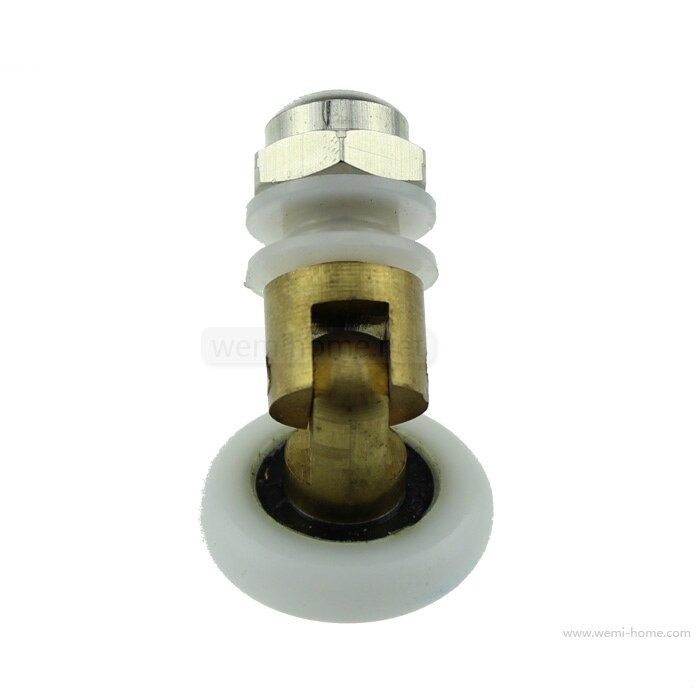 4X 25MM OLD SHOWER DOOR SINGLE WHEELS ROLLERS RUNNERS PULLEYS PARTIALITY