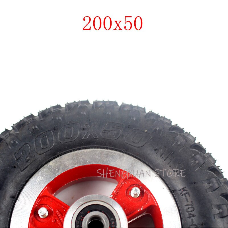 8 inch Electric Scooter Tyre With Wheel Hub 200x50 tire Electric Vehicle Aluminium Alloy Wheel 8''x2''Pneumatic tyre wheels