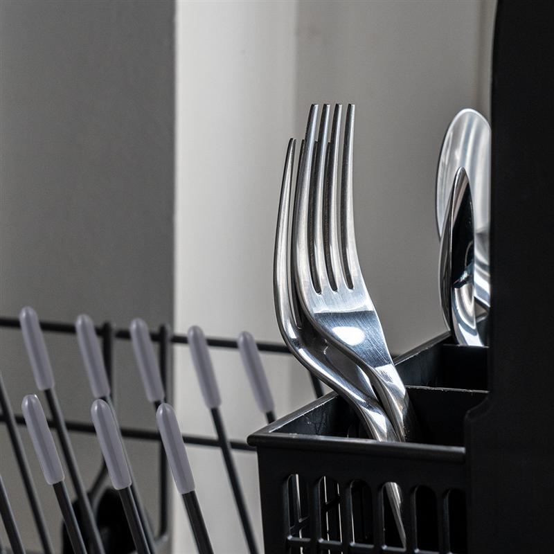 200PCS Dishwasher Rack Caps Tip Tine Cover Cap Flexible Round End Caps Dishwasher Tip Protective Cap Set (Grey)