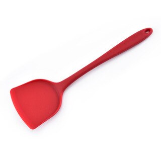 Silicone Spatula Non-stick Cooking Spoon Pot Cooking Shovel Cooking Tools Silicone Spatula Kitchen Utensils Cooking Spatula: Red