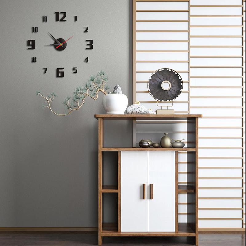 3D Wall Clock Large Acrylic Mirror Clocks Stickers Living Room Accessories Decorative House Clock On The Wall Decoration