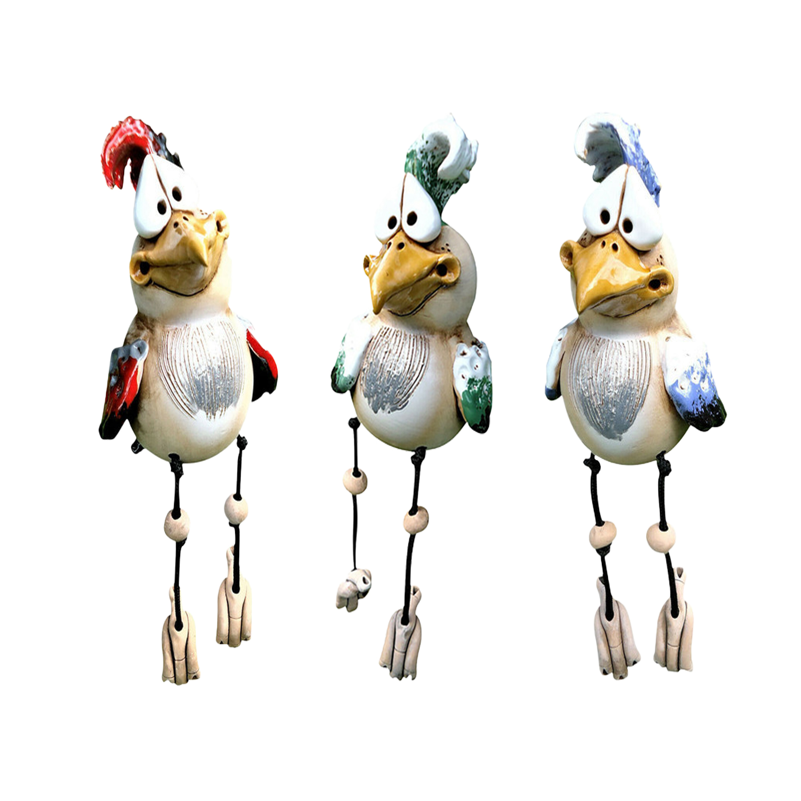 Resin Rooster Outdoor Statues Garden Stakes Resin Chicken Outdoor Statues Decor Farm Patio Yard Lawn Decor Sculptures
