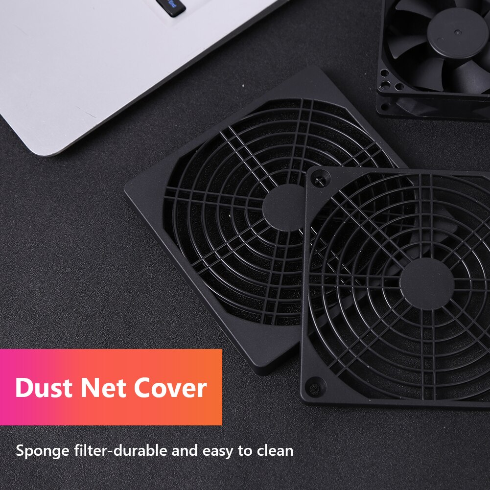 5Pcs 60/80/90/120Mm Pc Fan Stoffilter Stofdicht Case Protector Cover Computer Mesh verwijderbare Plaat Computer Case Accessoires