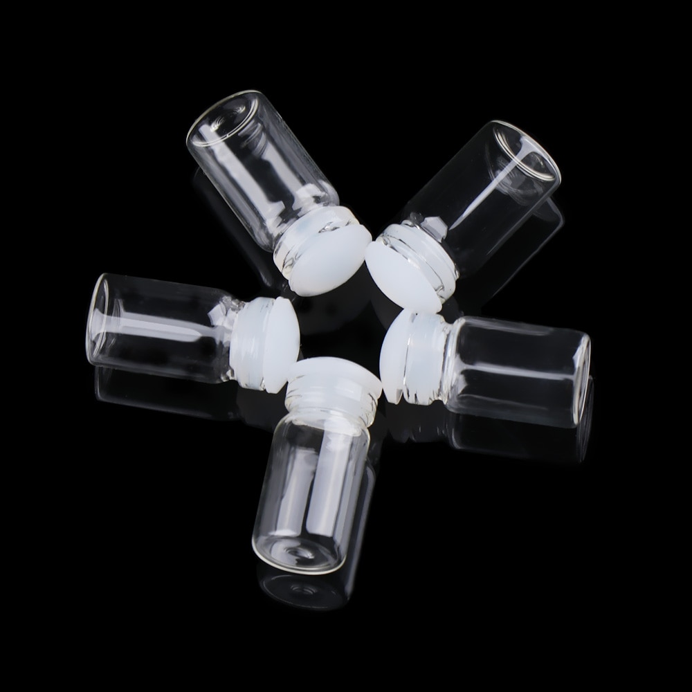 Kleine driftfles glazen potten decoratie diy containers mini goedkope berichtenflesjes ornamenten kurken stop regenboog wensfles