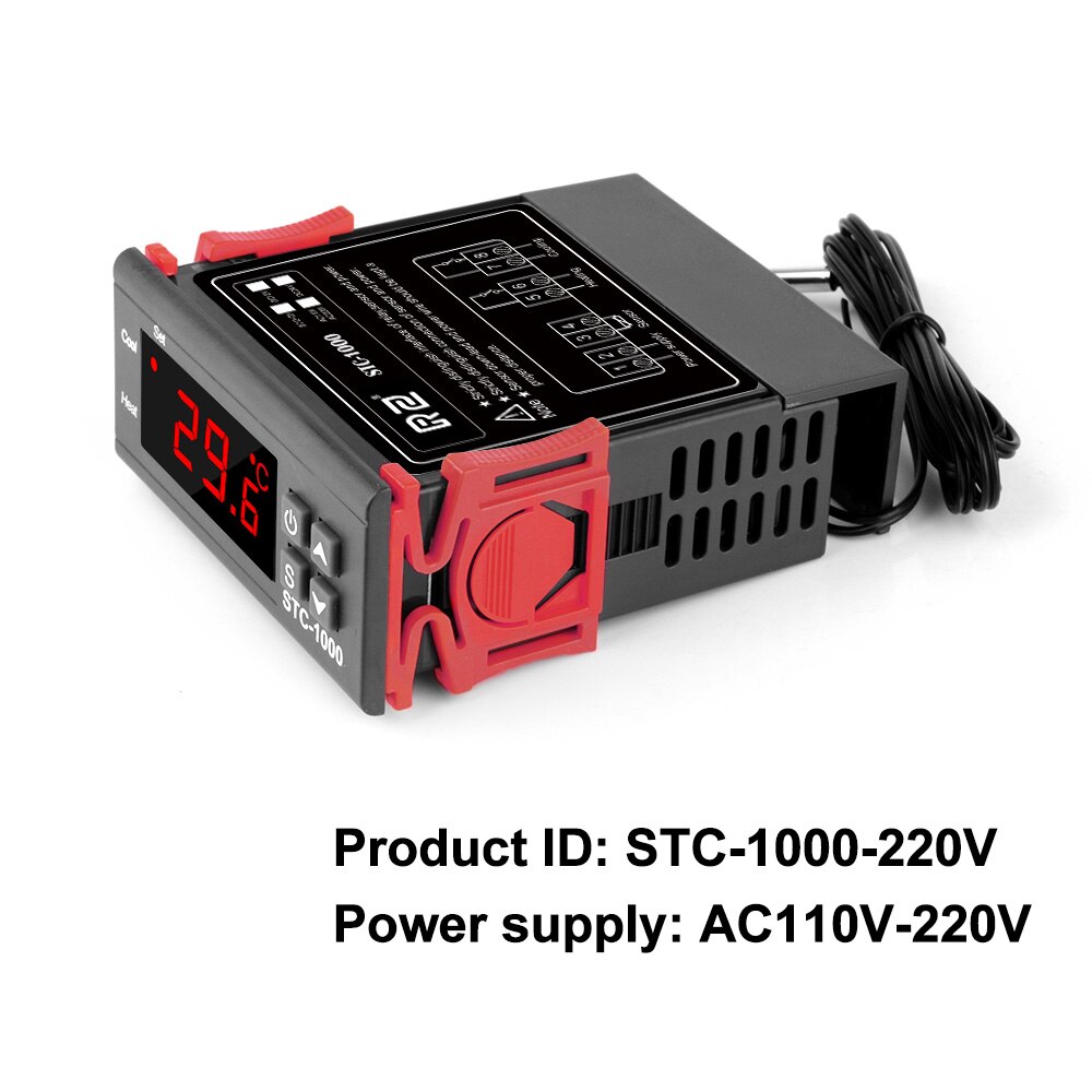 Digital Temperature Controller Thermostat Thermoregulator Incubator Relay LED Heating Cooling STC-1000 12V 24V 72V 220V: STC-1000 220V