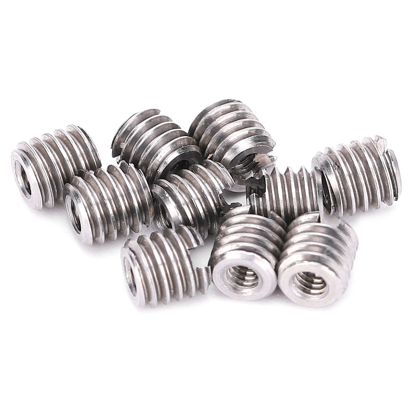 10Pcs Thread Inserts Reducing Nut Repair Tool Male Female Stainless Steel Fastener