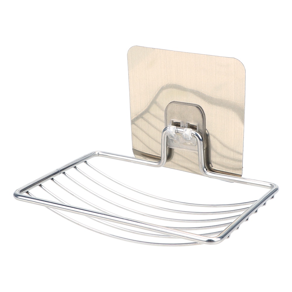 Mydelniczka ze stali nierdzewnej łazienka mydelniczka pudełko na talerze pojemnik schowek na ścianę uchwyt na półkę