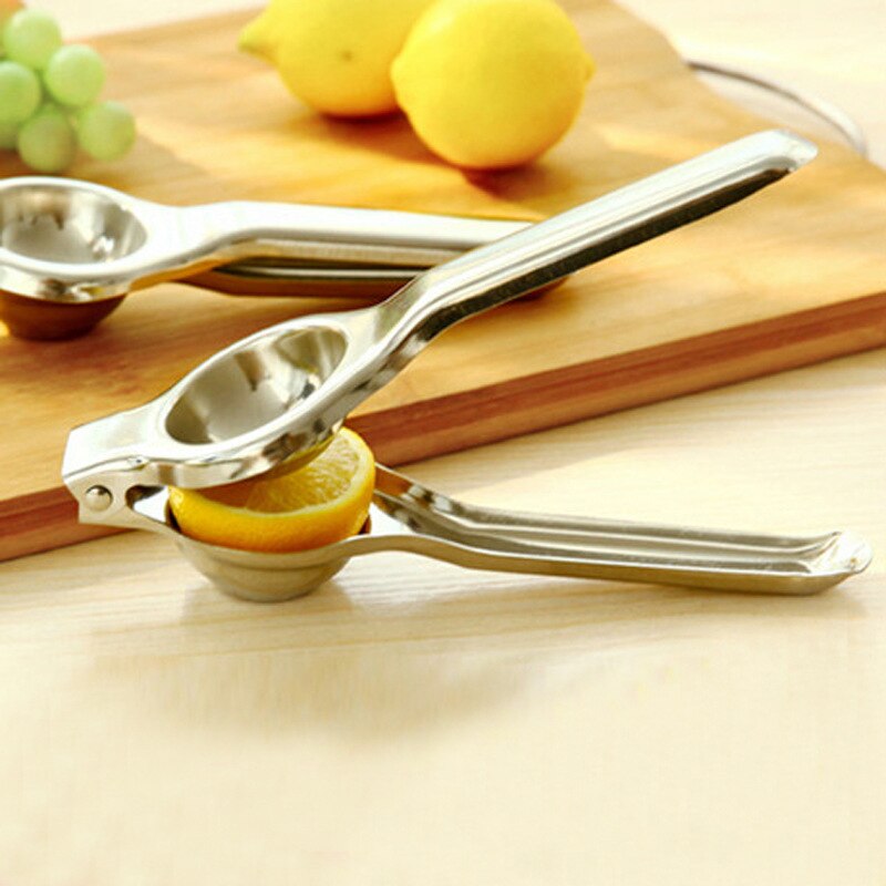 Rustfrit stål manuel citronsaft appelsinpresser mini manuel klemme frugt værktøj
