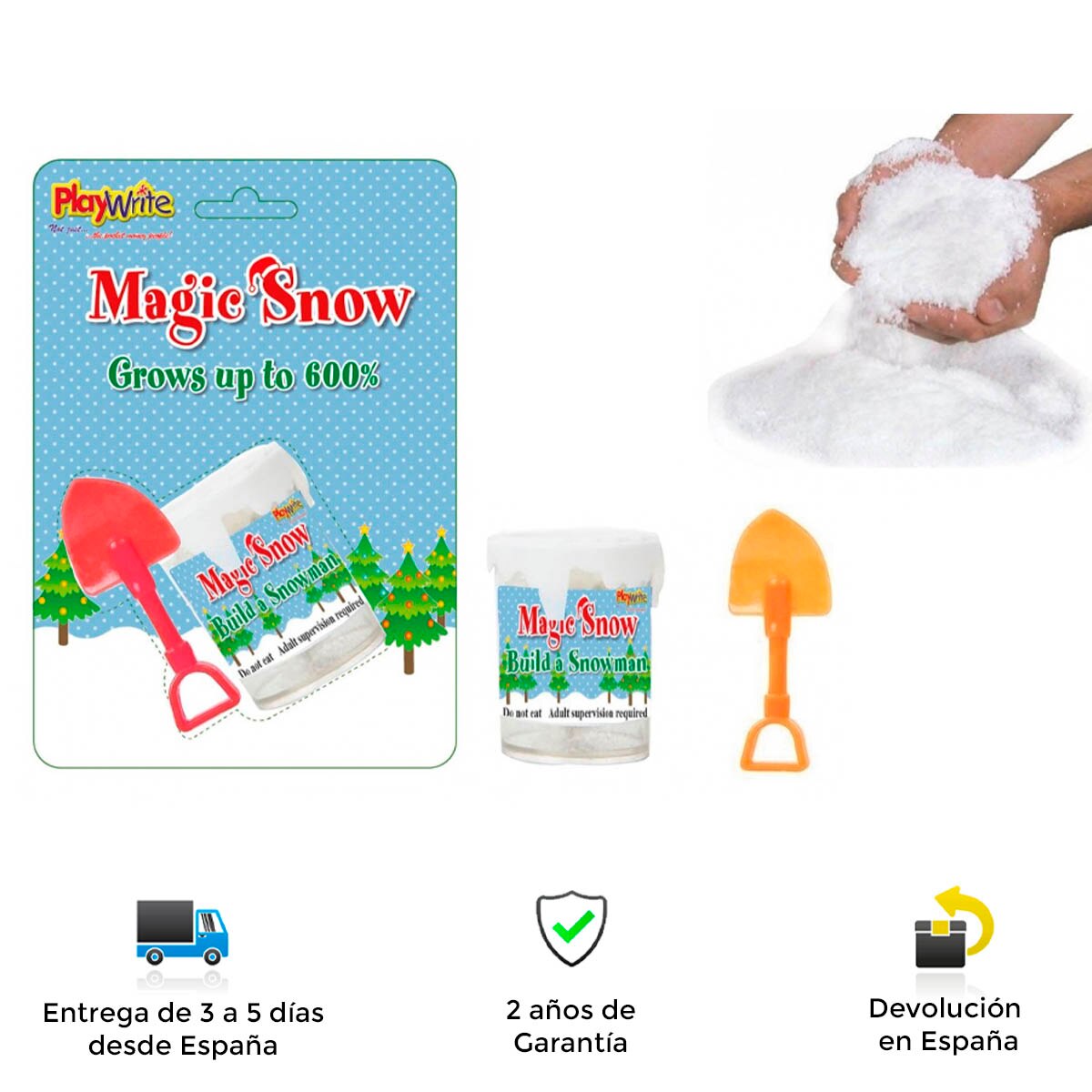 Neve magica, divertente, originale, crea forme, creatività, natale, festosa, artigianato, neve, neve artificiale