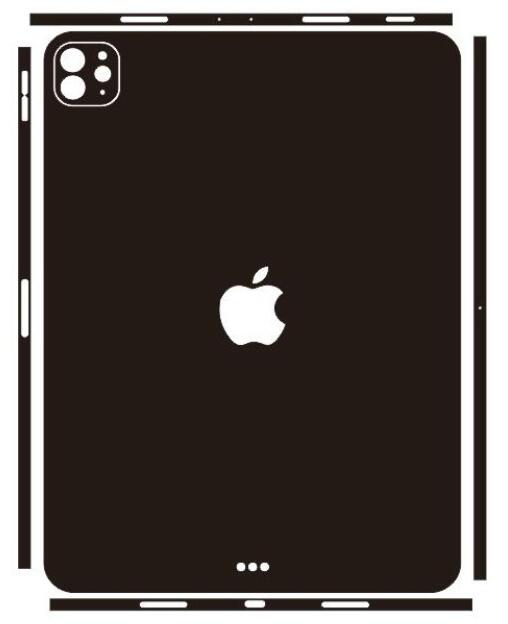 Specjalna naklejka na naklejkę z winylu z włókna węglowego na Apple Ipad Pro 11 2021 wersja: Customize picture