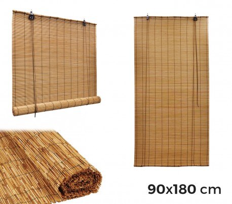 202456 store en bambou avec corde résistant interperience 90x180cm