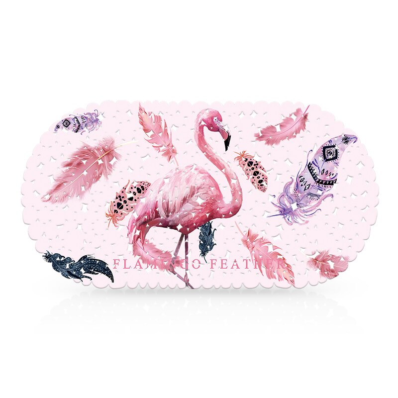 Badmatten pvc douche badmat antislip vloermat eenvoudige badmat badmat antislipmat badkamer: Flamingo