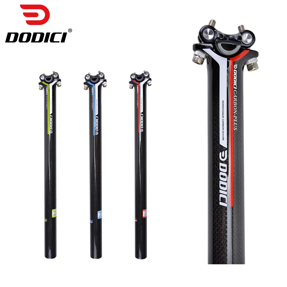 Dodici plus canote de bicicleta mtb/estrada, fibra de carbono, tubo de assento, peças de selim 3k 27.2/30.8/31.6*450mm