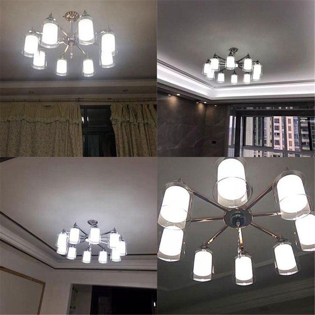 Clear White Cylinder Glass Lamp Shade Replacements for Lighting Fixtures, Frosted Glass Lampshade for E27 Wall Sonces Chandelier