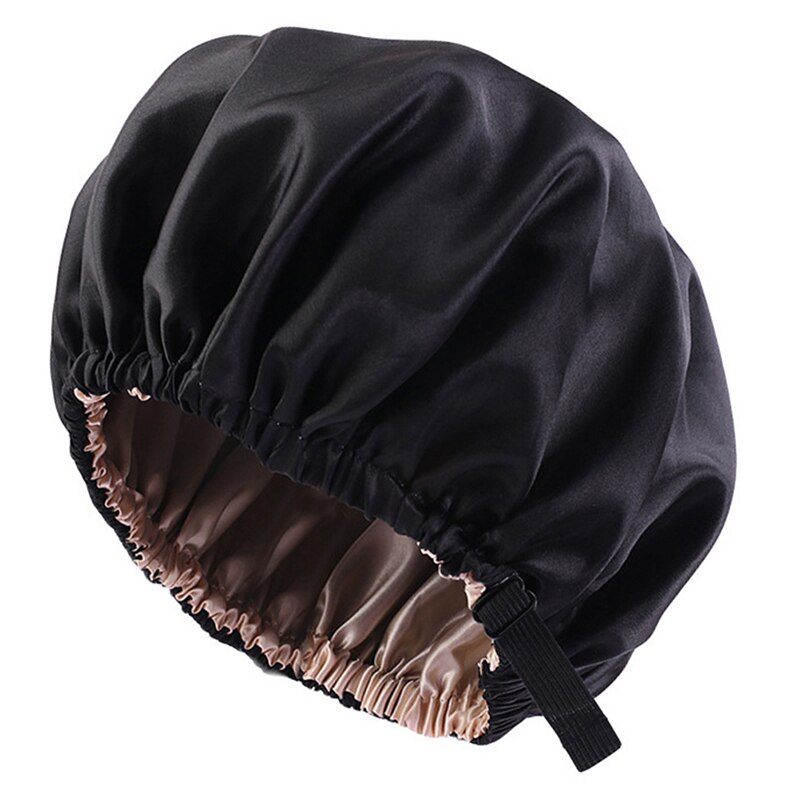 Adjustable Silk Satin Hair Cap For Sleeping Haircare Women Headwear Night Hat