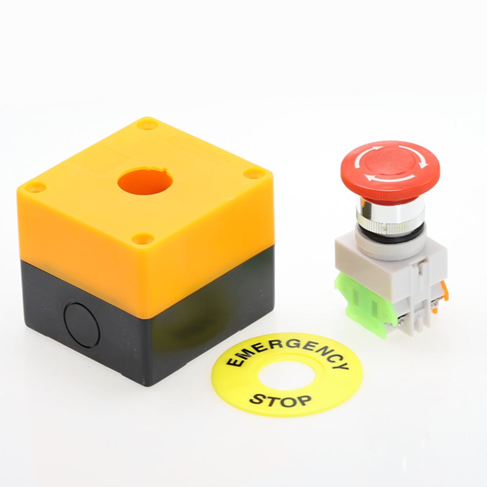Plastic Shell Red Sign Push Button Switch DPST Mus... – Grandado