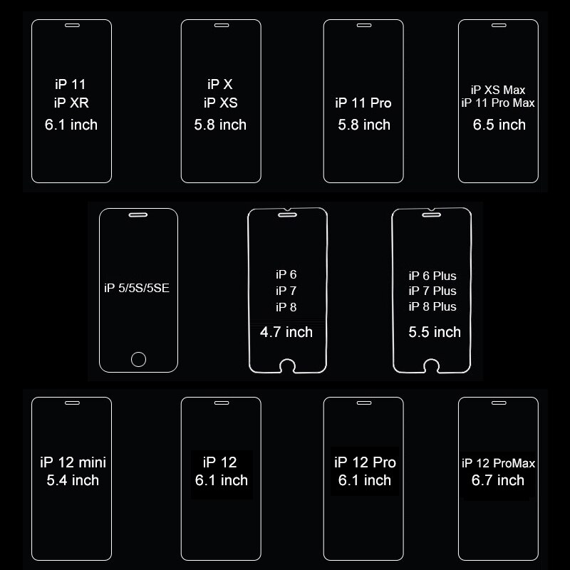 Schutz Glas auf die Für iPhone 11 12 Pro X XS Max XR Gehärtetem Glas Für iPhone 7 8 6 6s Plus 12 mini 11 Pro Screen Protector