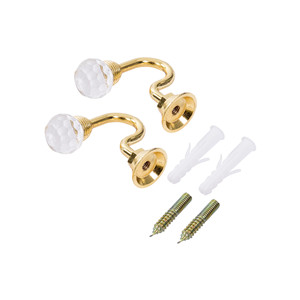 VS VOORRAAD Kristalglas Gordijn Holdback Muur Tie Terug Haak Hanger Holder Lade Handvat CU