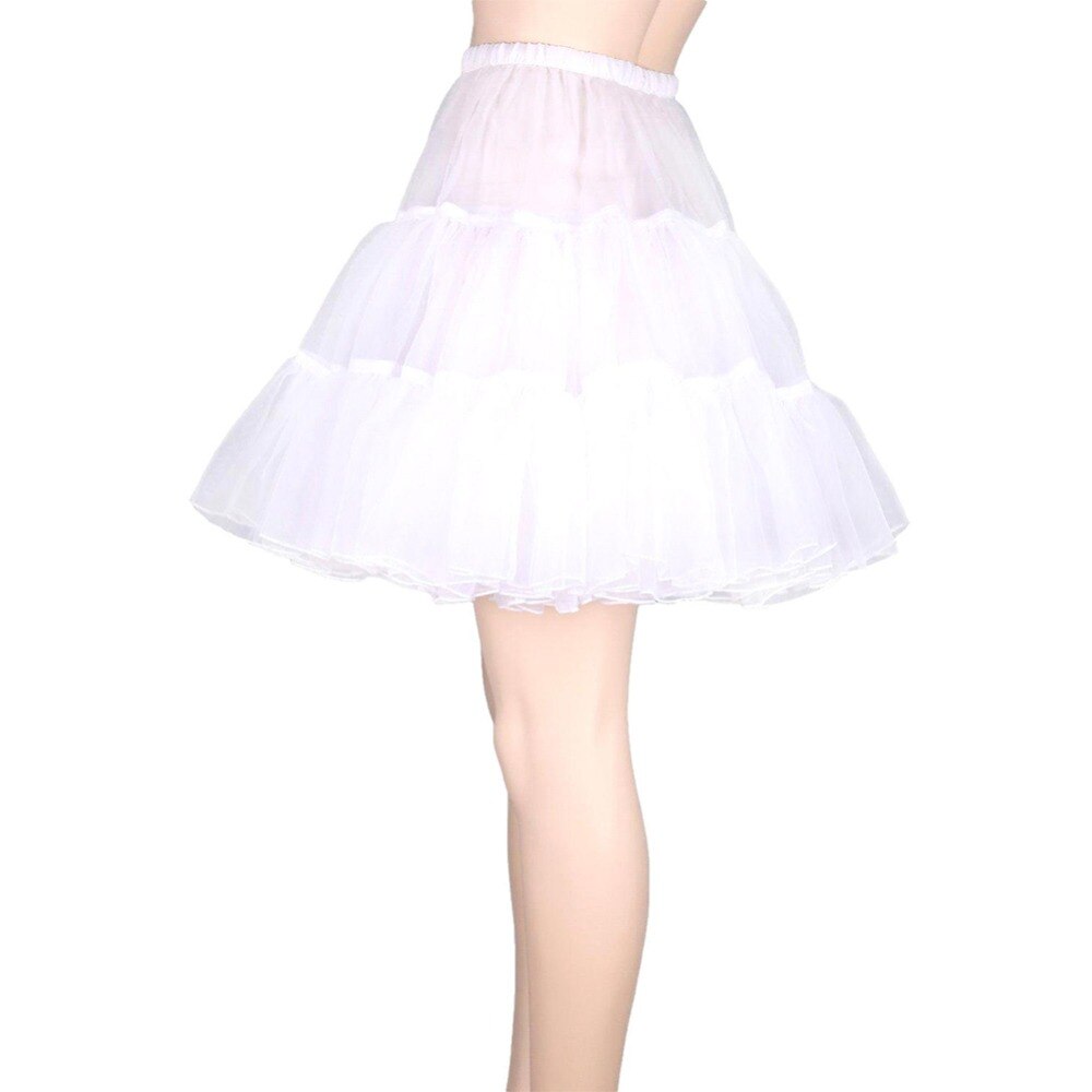 Colorful Girl&#39;s Tutu Net Petticoat Underskirt White Black Short Jupon Marriage Petticoats For Wedding Dress