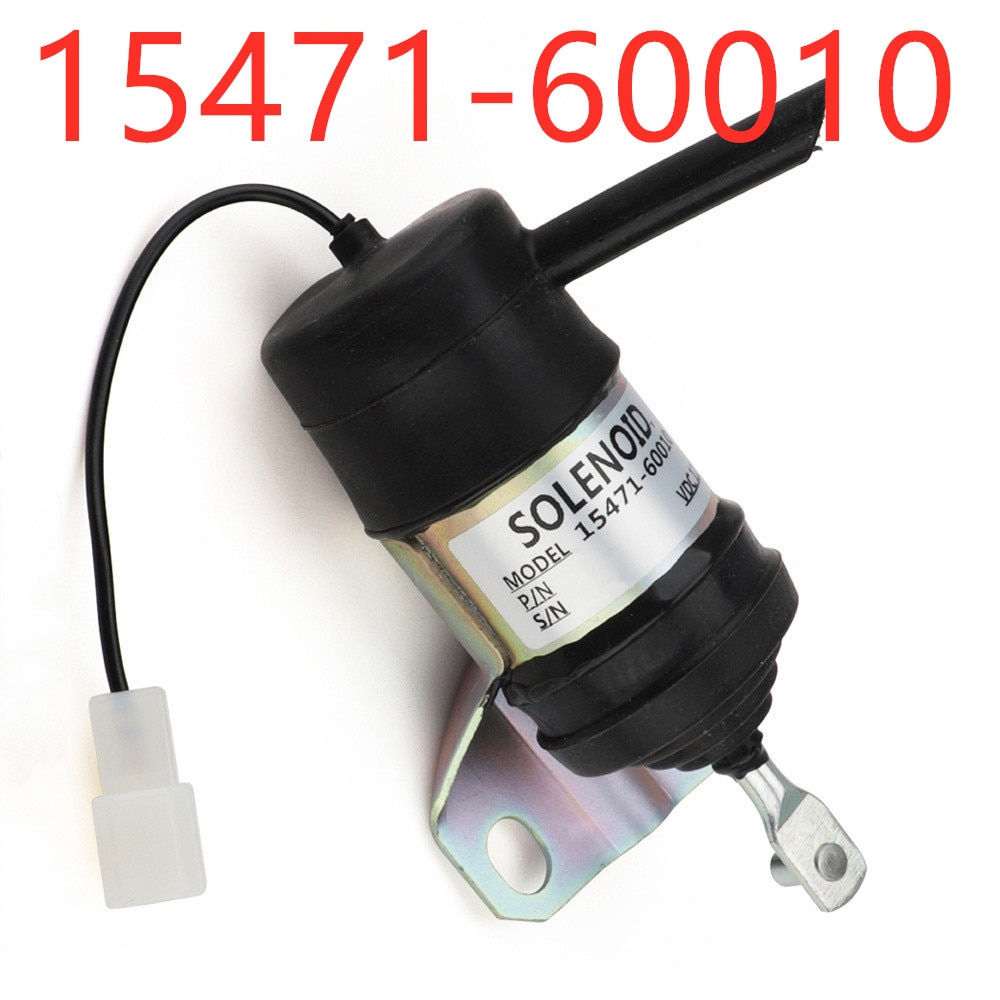 Hoogwaardige brandstofafsluitsolenoïde voor kubota 15471-60010 052600-1001 yc101655 kubota 052600-1000