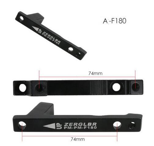 ZERGLBR Mountain Bike Disc Brake Adapter A-F180/R160 B-F203/R180 B-F180/R160 B-F160/R140 Adapters Bicycle Fork Conversion parts: A F180