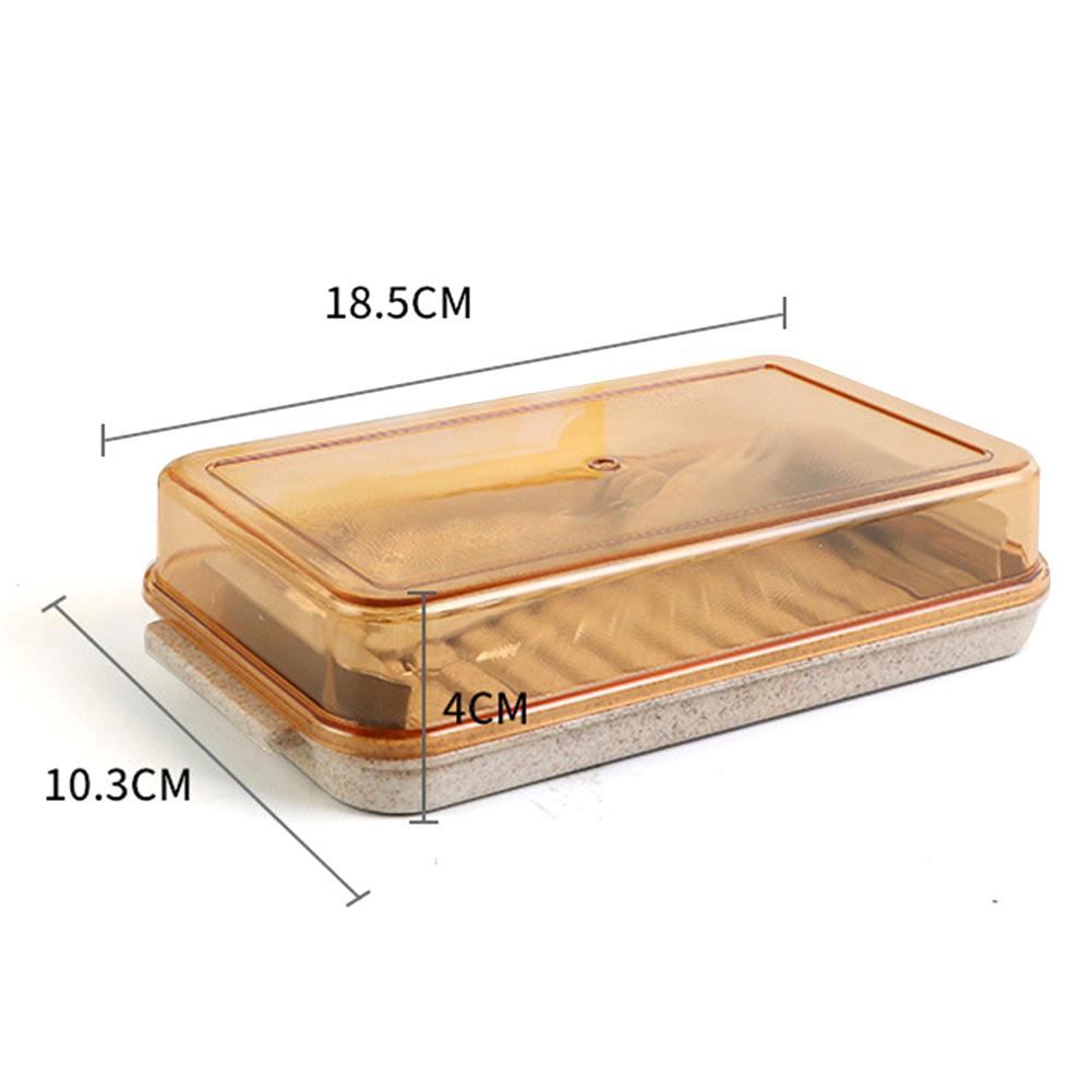 Beurrier en plastique avec couvercle beurre gardien conteneur stockage Cutter trancheuse grand Rectangle conteneur fromage pour le stockage de cuisine