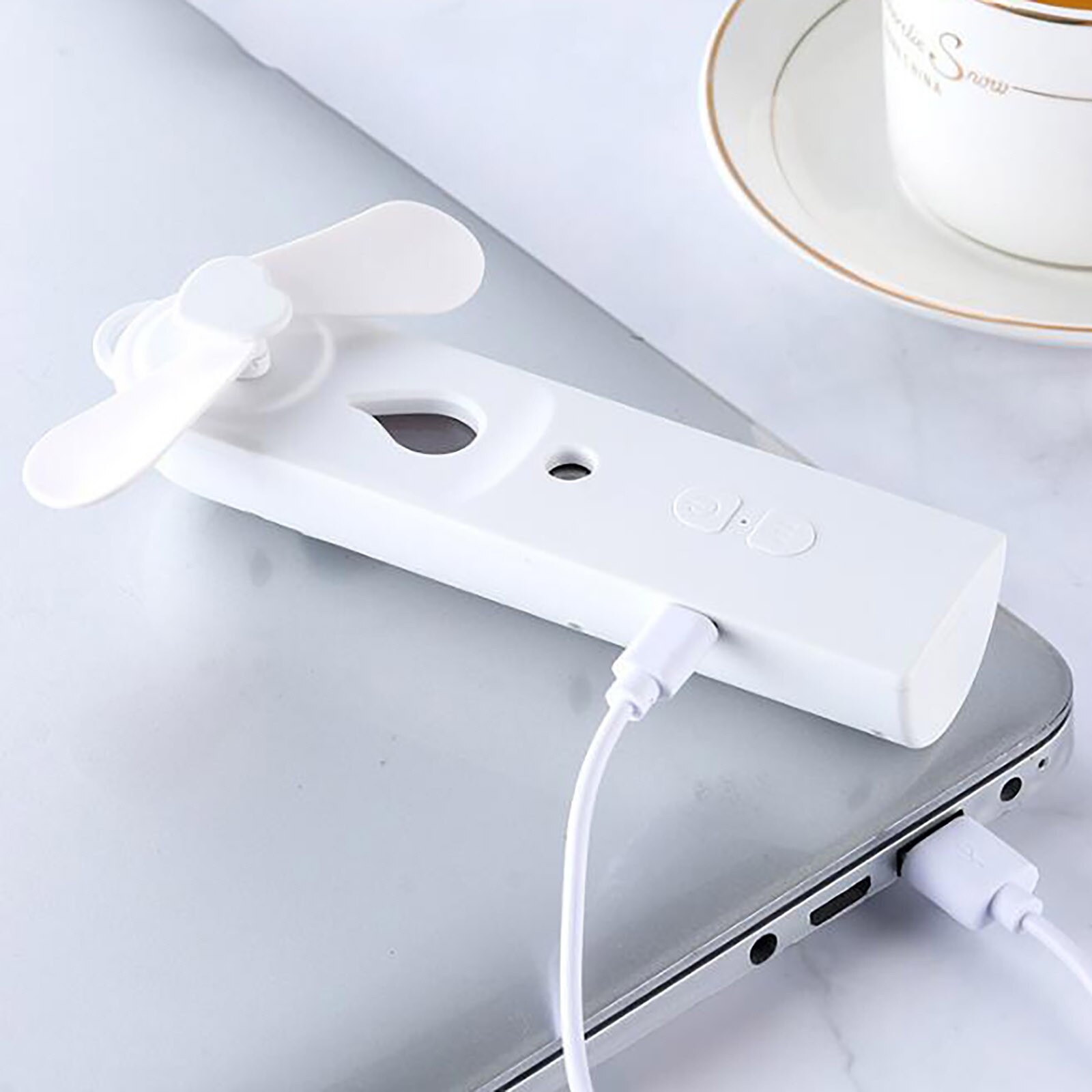 Ventilado USB Desk Fan Rechargeable Handheld Usb Fan With Strong Wind Mini Mute Portable Electric Fan Portable Pocket Fan Cooler