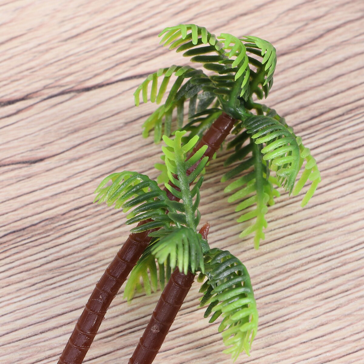 1 Set Plastic Coconut Palm Tree Miniature Plant Pots Bonsai Craft Micro Landscape DIY Decor Artificial Coconut Tree Decor Cake