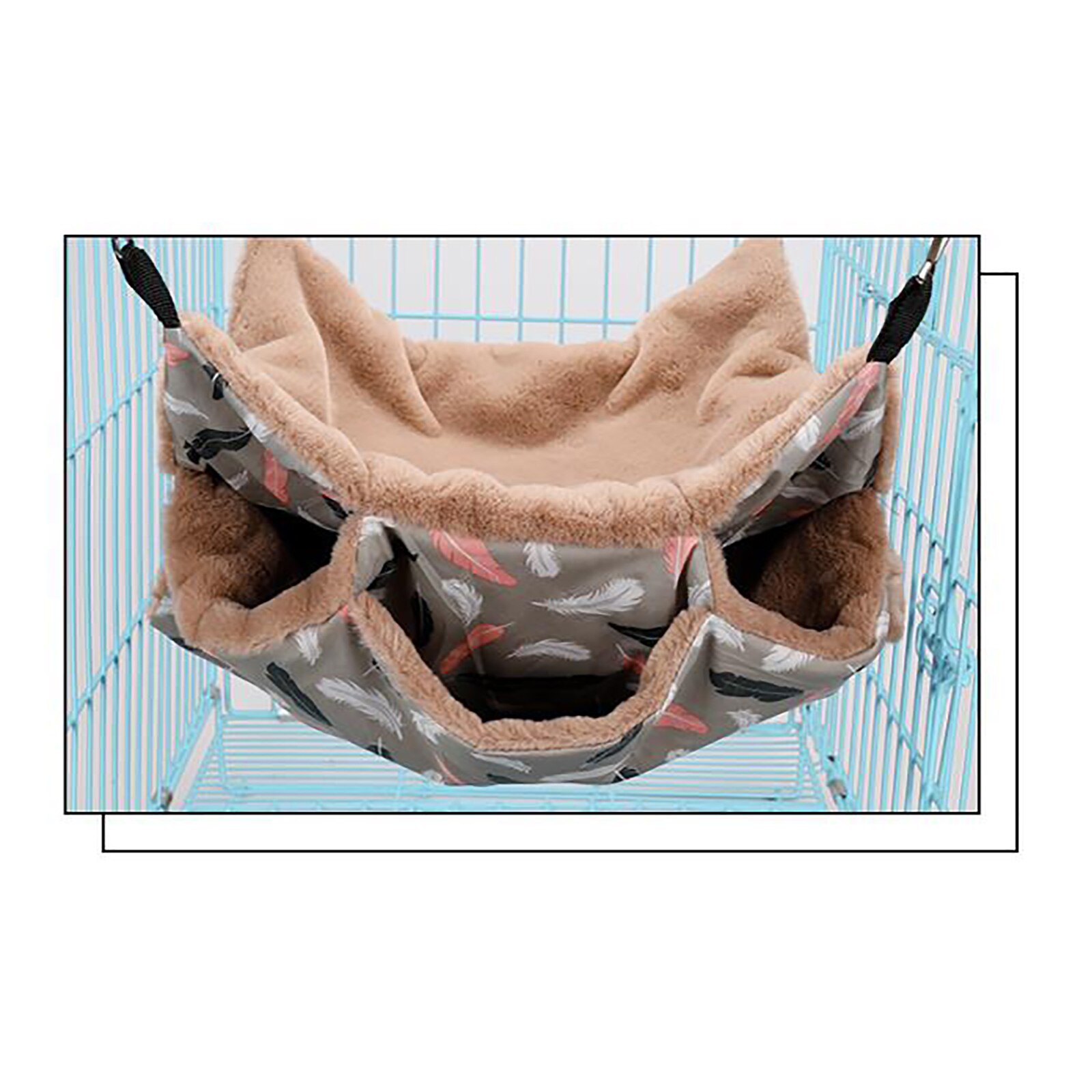 Ferret Rat Bed Ferret Nation Cage Pet Hammock Pet Waterloo Ferret Rat House Pig Coffee Pink Yellow Guinea Double-layer Hammock