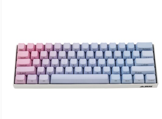 PBT copritasti è 60% 61 tasti fit per cherry MX interruttore tastiera meccanica libero di trasporto: Side1