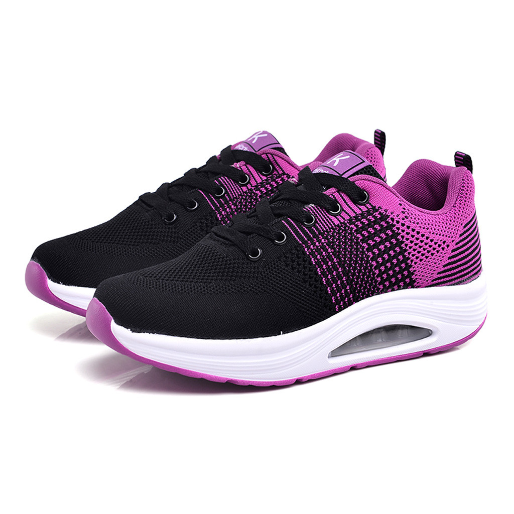 KANCOOLD frauen air kissen dämpfung erhöht turnschuhe atmungsaktive mesh low laufschuhe outdoor fitness sport schuhe flache: PP / 40