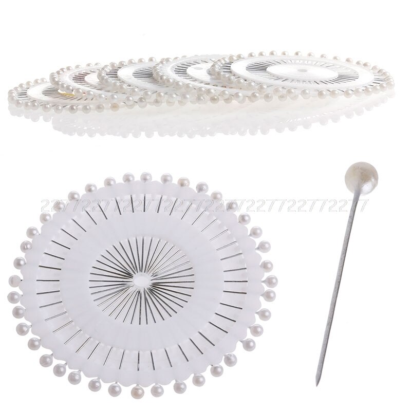 200 Uds., alfileres de costura de cabeza redonda para boda, Perla de imitación, decoración artesanal, JUL23, triangulación de envíos
