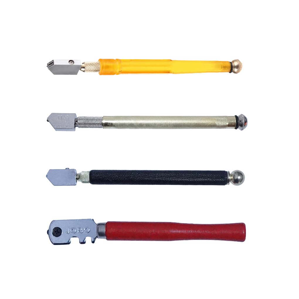 Glass Cutter Diamond Cutter Head Steel Blade Cutting Tool Oil Supply Anti-Skid Metal Handle For Manual DIY Tile Tool Cutting