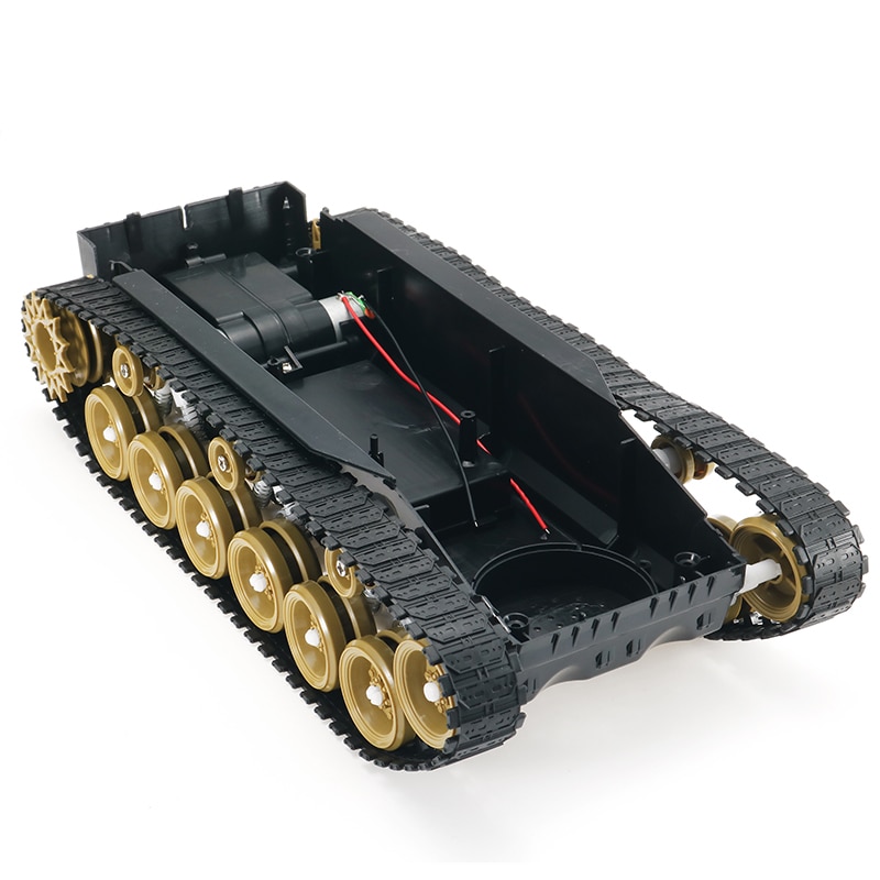 3 V-9 V Diy Schok Geabsorbeerd Smart Robot Tank Chassis Crawler Auto Kit Met 260 Motor Voor Scm
