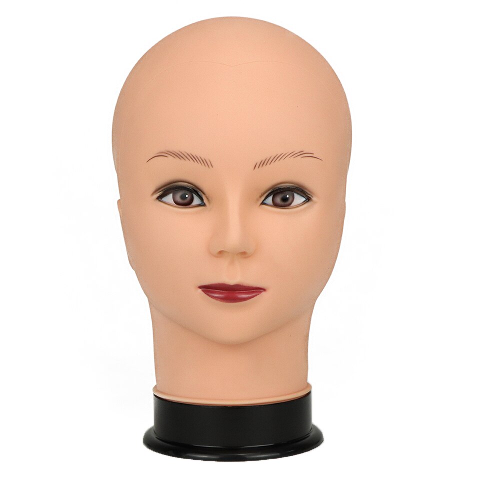 Bald Mannequin Head Wig Head Without Hair for Styling/Making/Display Wigs Mannequin/Maniquin/Traning Head With Stand For wig: Stone