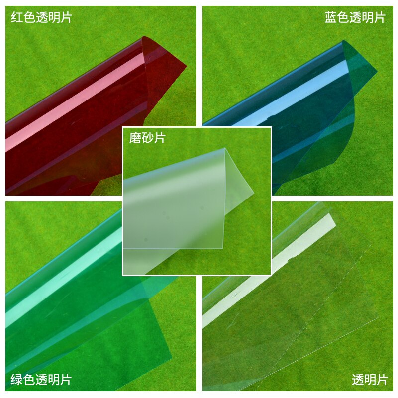 5pcs DIY PVC transparent sheet ABS colorful sheet 200*300mm thickness 0.3mm 0.5mm