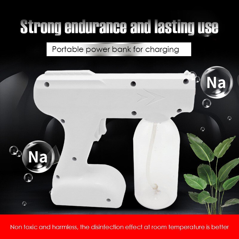 800ml Blue Light Nano Steam Atomizing Fogger Disinfection Sprayer With Battery Atomizing Fogger Machine Steam Spray Guns d3